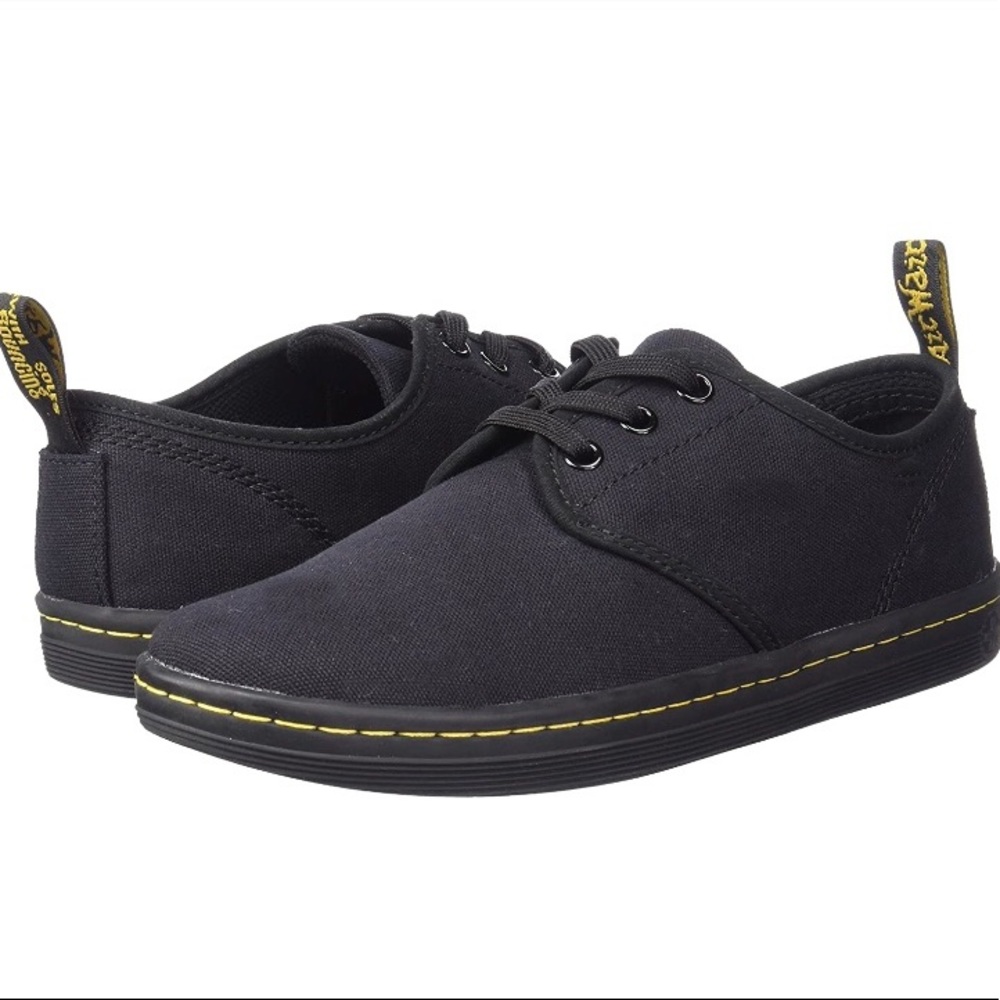 Dr Martens Black Canvas Soho Shoes